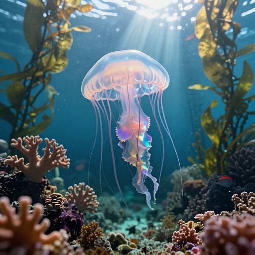 Surreal Jellyfish in Enchanted Reef