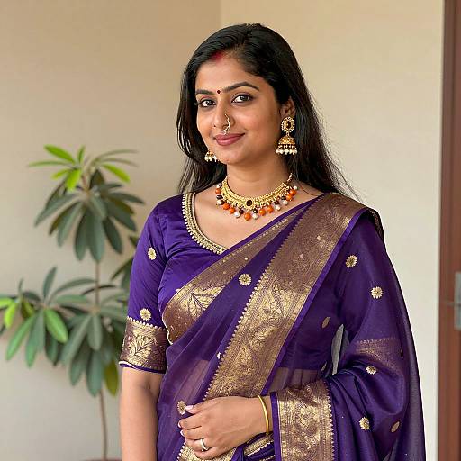 Elegant Indian Woman in Traditional Attire