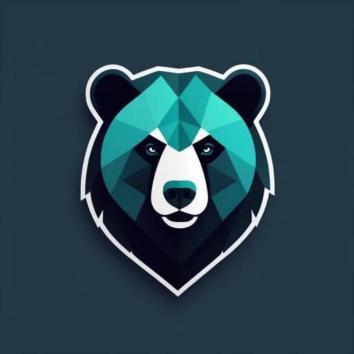 Minimalist Bear Head Logo Design