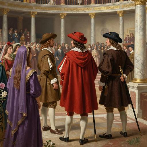 Ceremonial Arena Gathering in the 17th Century