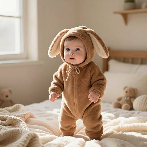 Cozy Baby in Soft Morning Light