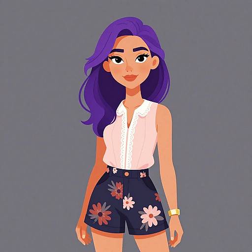 Bohemian Woman in Blush Pink Blouse