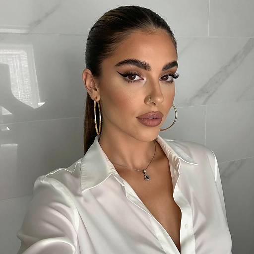 Elegant Selfie of a Stylish Woman