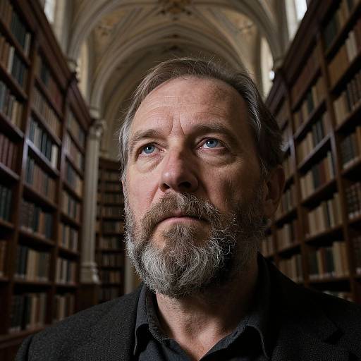 Photorealistic Portrait of Wise Slavic Man