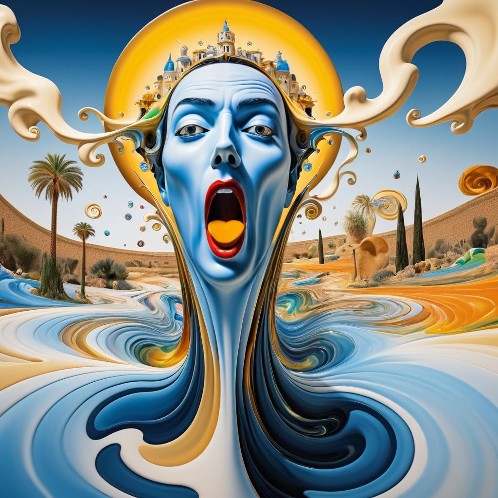 Surreal Scream: Dalí's Vision of Anxiety