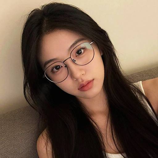 Cozy Indoor Selfie of Woman