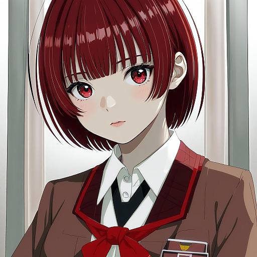 Illustration of Aoba tsugumi, kannagi in the style of Ji no