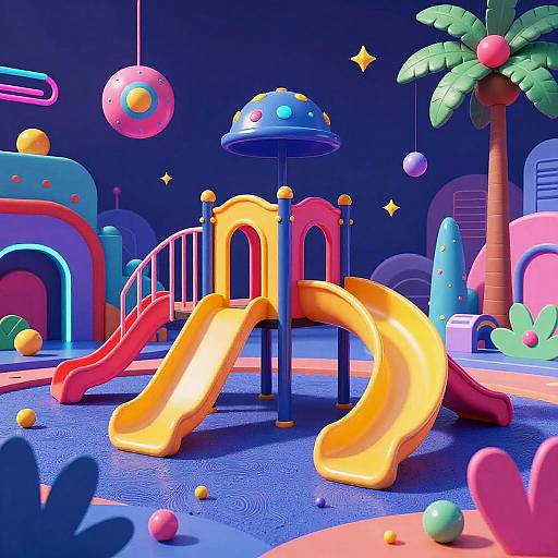 Futuristic Neon Cyberpunk Digital Art