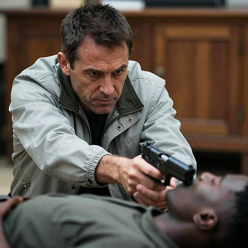 Tense Encounter: Dual Perspectives in Focus