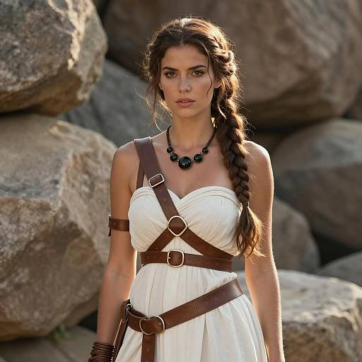 Aphrodite Costume in a Natural Setting