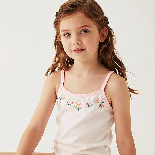 Innocent Charm in Soft Pink Lingerie