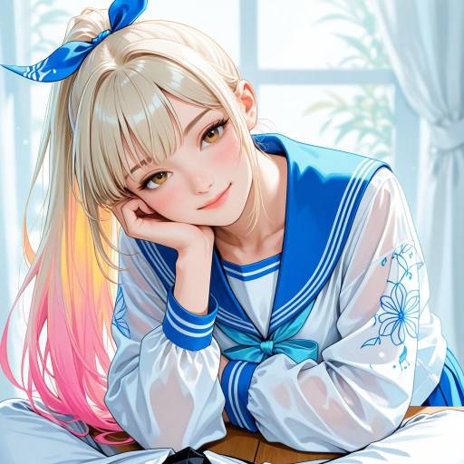 Admiral Kancolle Boy with Vibrant Style