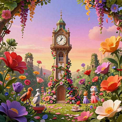 Surreal Garden from Insect's View