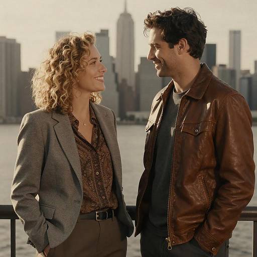 Warm Urban Portrait of a Couple