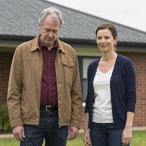 Outdoor Scene: Couple with Distinct Styles