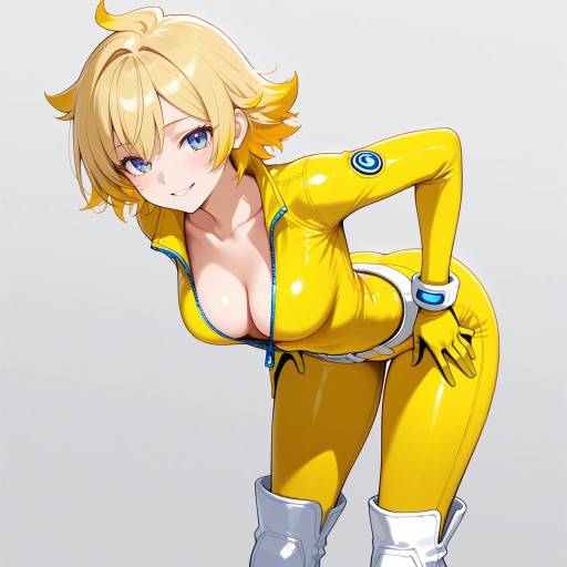 Teenage Cowboy Shot in Yellow Bodysuit Teenage Cowboy Shot in Yellow Bodysuit