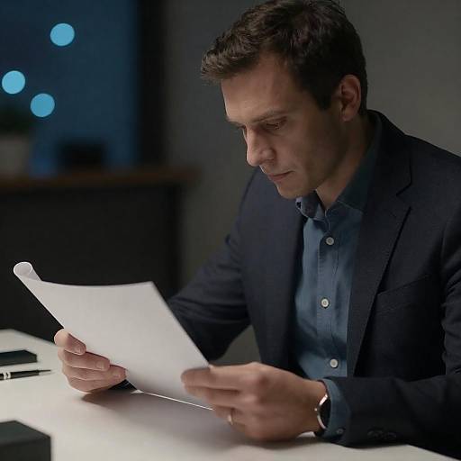 Man in Dark Blazer with Focused Expression