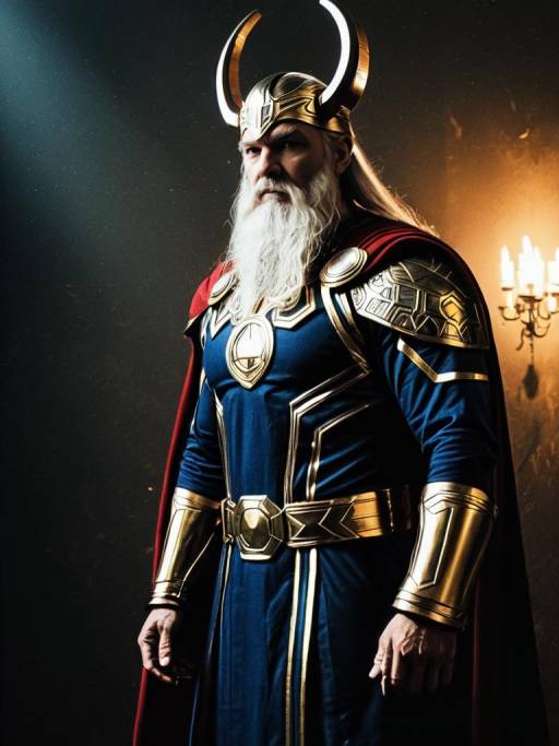 Realistic Odin Cosplay Photography