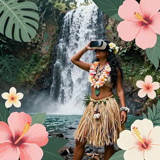 Surreal Polynesian Futuristic Montage