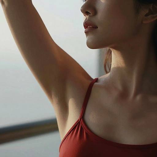 Cinematic Hasselblad Morning Red Portrait