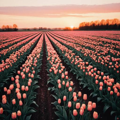 Tulip Fields at Sunset Tulip Fields at Sunset