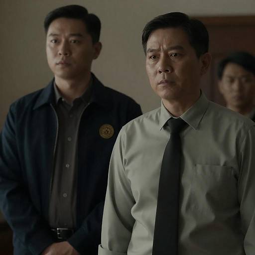 Dimly Lit Portrait of Two Men