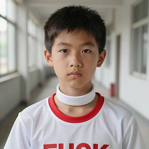 Photorealistic Portrait of Young Boy