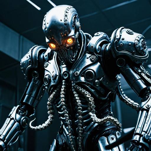Futuristic Cyborg T1000 Octopus Design