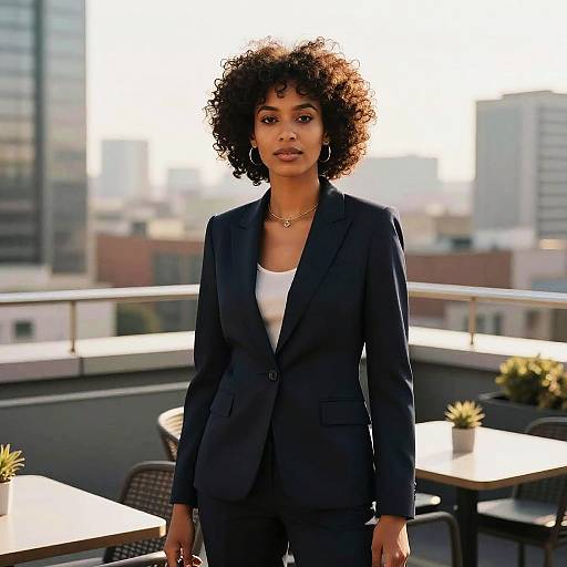 Modern Afro Hairstyle on Businesswoman
