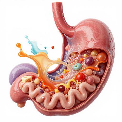 Digital artwork of a vibrant, abstract human heart with colorful, swirling fluids and multi-colored beads inside, set against a white background.