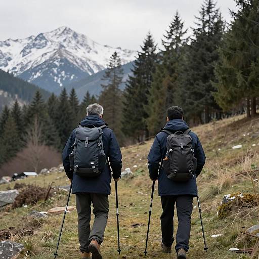 Adventurous Hike in a Mountain Landscape