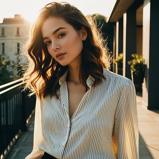 Sombre Hairstyle Fashion Editorial