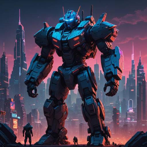 Futuristic Giant Robot Warrior Concept Art Futuristic Giant Robot Warrior Concept Art