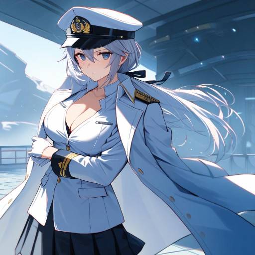 Confident Admiral in Battle Ready Pose