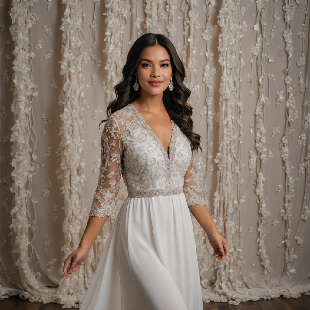 Elegant Bridal Shoot with Beadwork Dress