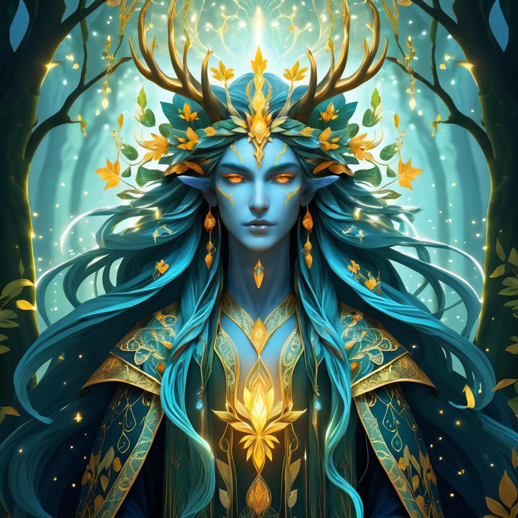 Mystical Forest Guardian Illustration