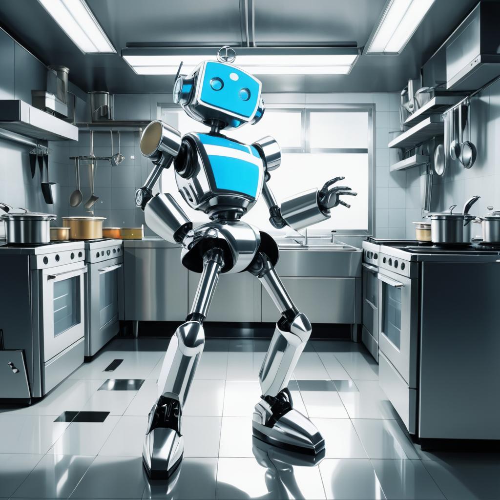 Clumsy Robot's Kitchen Adventures in Anime