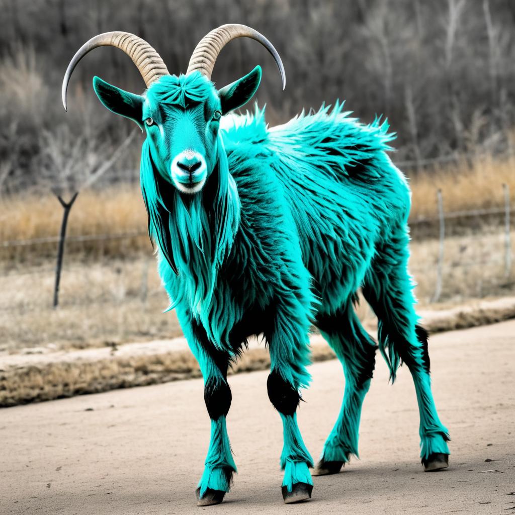 Chaotic Teal: The Badass Goat