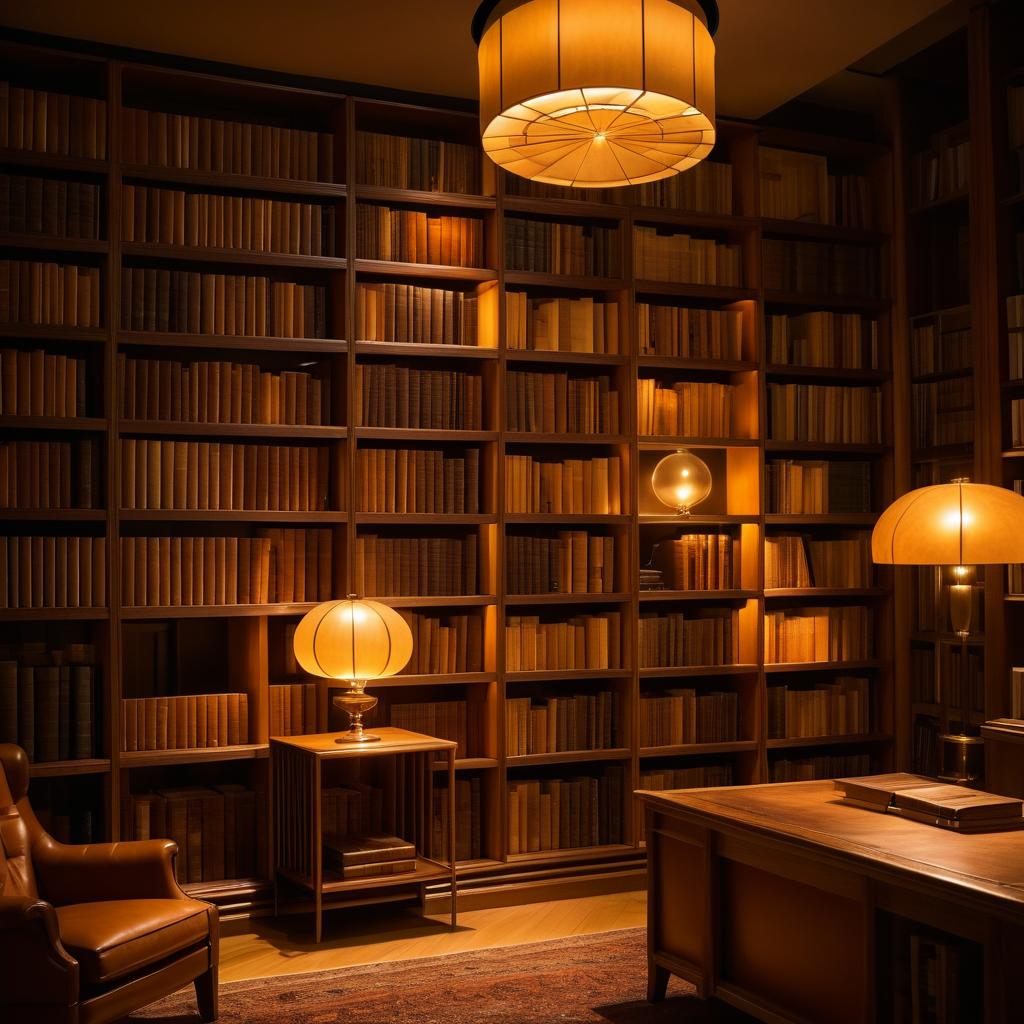 Cozy Library Inspired by Gustav Klimt