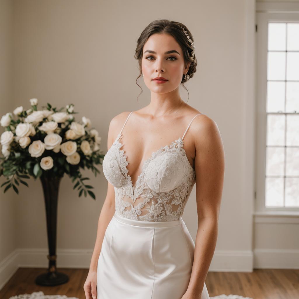 Elegant Bridal Photoshoot in Creamy Tones