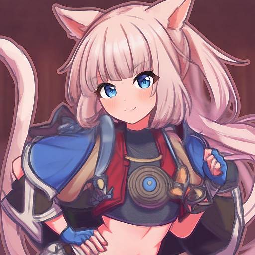 Illustration of Monk (final fantasy), final fantasy in the style of Chawan (yultutari)