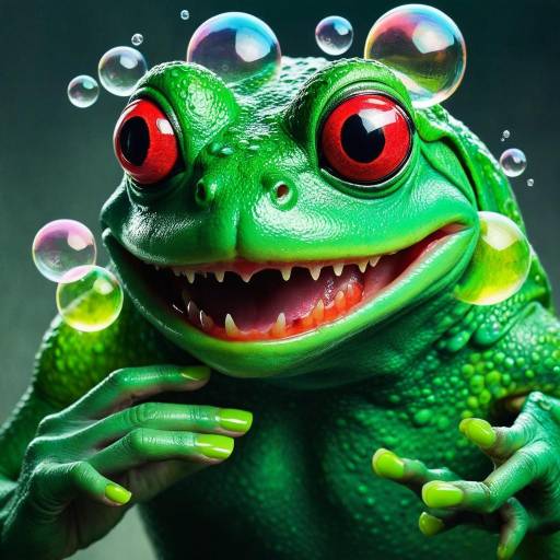 Solo Colorful Monster with Extra Eyes