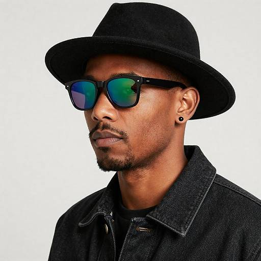 Stylish Man in Sunglasses and Hat