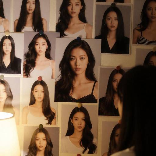 Women in a Photographic Wall Collage