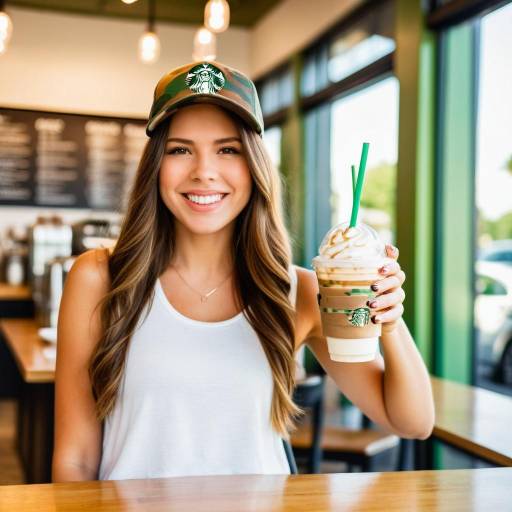 Casual Café Portrait of Young Woman