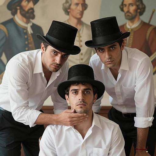 Intense Encounter with Historical Figures