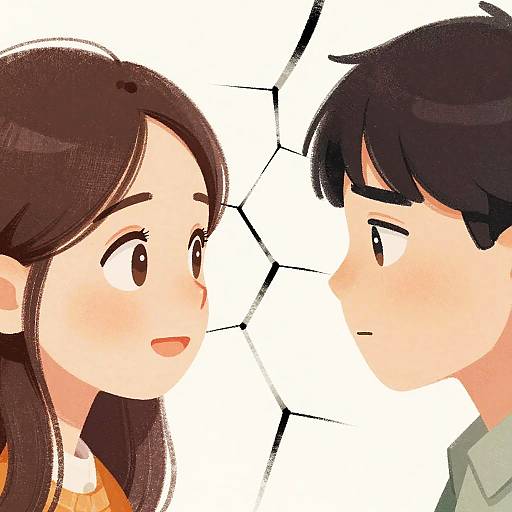 Contrasting Emotions Split Frame