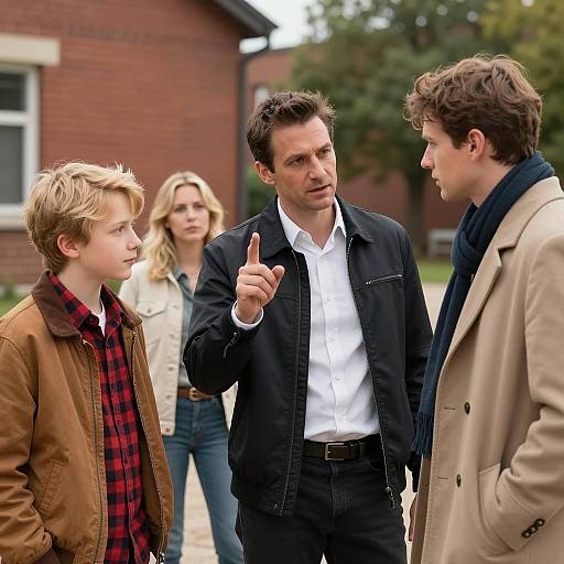 Outdoor Gathering with Four People