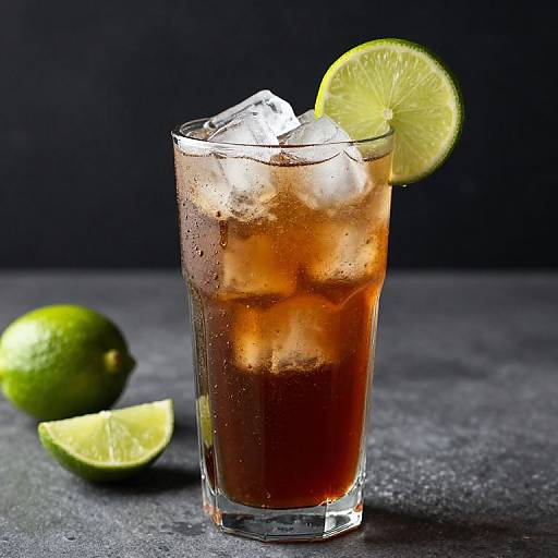 Classic Cuba Libre Cocktail Scene