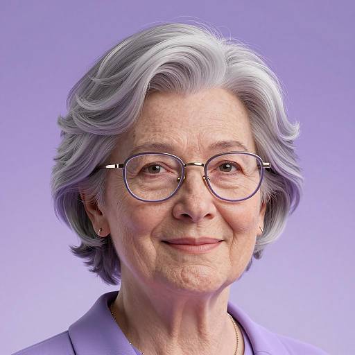 Radiant Portrait of an Elegant Elderly Woman